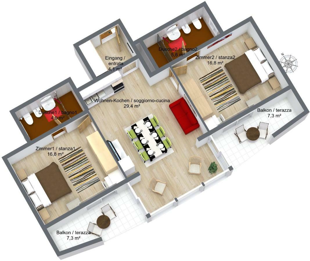 Apartments Bachmann San Candido Dış mekan fotoğraf